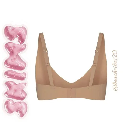 SKIMS Naked Plunge Bralette M-DD Clay NWT - Picture 5 of 6